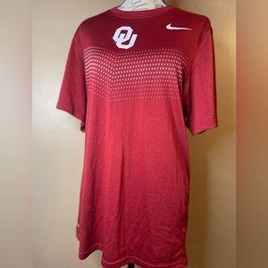 Nike Univ of Oklahoma Logo Dri-Fit Tee sz S